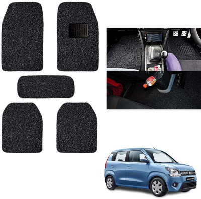 autokaar PVC, Rubber Standard Mat For  Maruti WagonR(Black)