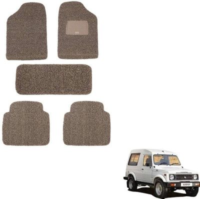 autokaar PVC, Rubber Standard Mat For  Maruti Gypsy(Brown)