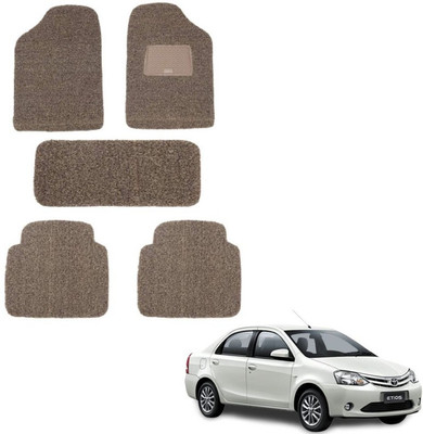 autokaar PVC, Rubber Standard Mat For  Toyota Etios(Beige, Brown)