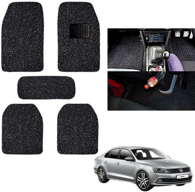 autokaar PVC, Rubber Standard Mat For  Volkswagen Jetta(Black)