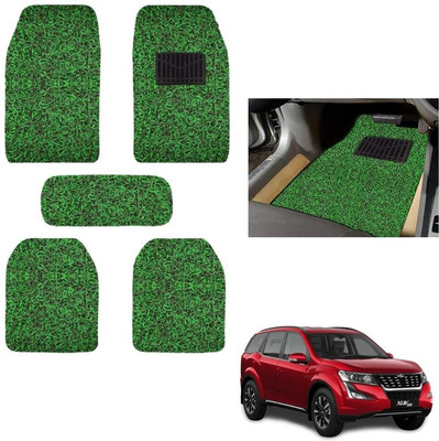 autokaar PVC, Rubber Standard Mat For  Mahindra XUV 500(Green, Black)