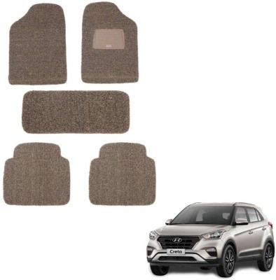 autokaar PVC, Rubber Standard Mat For  Hyundai Creta(Beige, Brown)