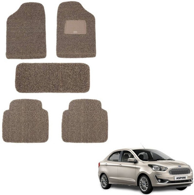 autokaar PVC, Rubber Standard Mat For  Ford Figo Aspire(Brown)