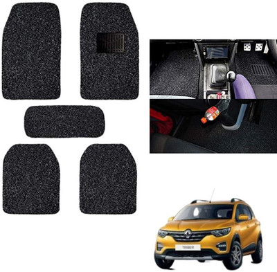 autokaar PVC, Rubber Standard Mat For  Renault Triber(Black)
