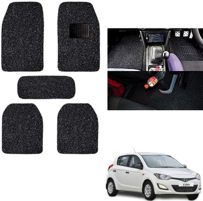 autokaar PVC, Rubber Standard Mat For  Hyundai i20(Black)
