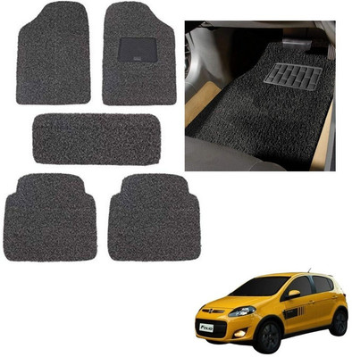 autokaar PVC, Rubber Standard Mat For  Fiat Palio(Grey, Black)