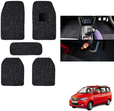 autokaar PVC, Rubber Standard Mat For  Chevrolet Enjoy(Black)