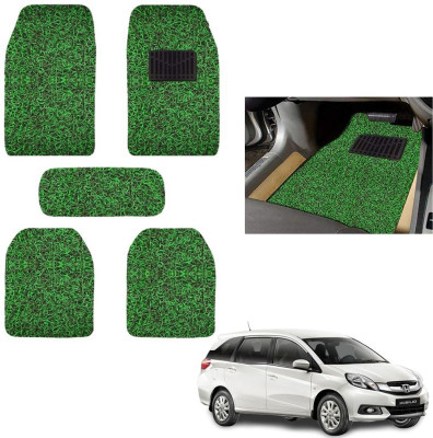 autokaar PVC, Rubber Standard Mat For  Honda Mobilio(Green, Black)
