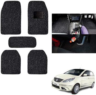 autokaar PVC, Rubber Standard Mat For  Tata Vista(Black)