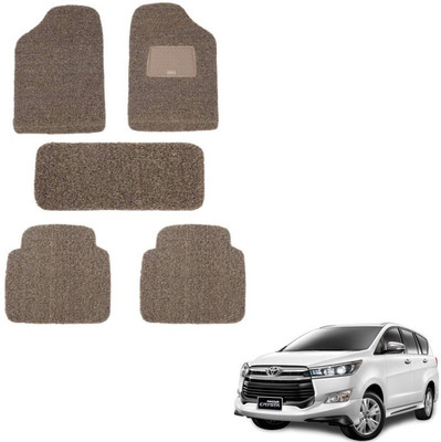 autokaar PVC, Rubber Standard Mat For  Toyota Innova Crysta(Beige, Brown)
