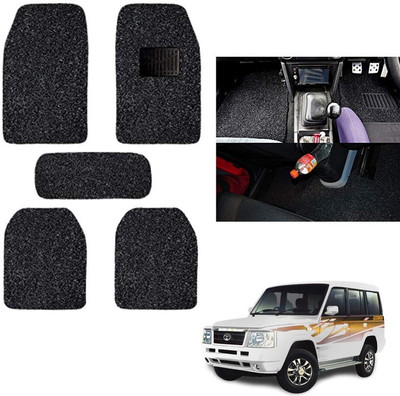 autokaar PVC, Rubber Standard Mat For  Tata Sumo(Black)
