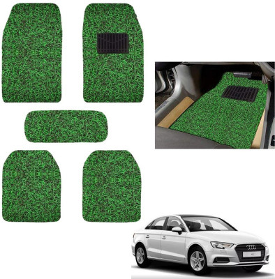 autokaar PVC, Rubber Standard Mat For  Audi A3(Green, Black)