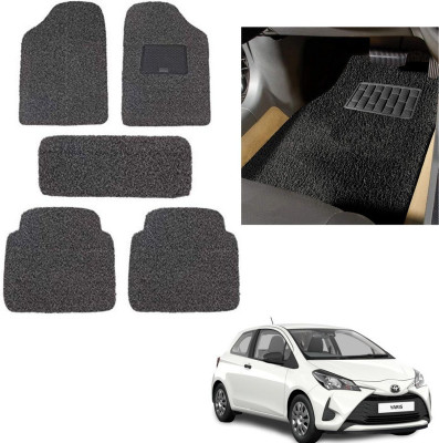 autokaar PVC, Rubber Standard Mat For  Toyota Yaris(Grey, Black)