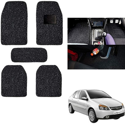 autokaar PVC, Rubber Standard Mat For  Tata Indigo(Black)