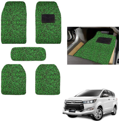 autokaar PVC, Rubber Standard Mat For  Toyota Innova Crysta(Green, Black)