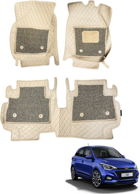 MOCKHE Leatherite 7D Mat For  Hyundai i20(Beige)