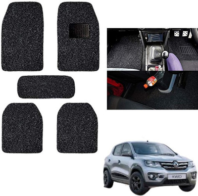 autokaar PVC, Rubber Standard Mat For  Renault Kwid(Black)