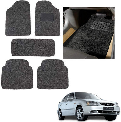 autokaar PVC, Rubber Standard Mat For  Hyundai Accent(Grey, Black)