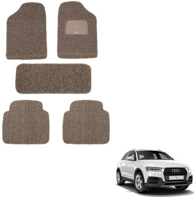 autokaar PVC, Rubber Standard Mat For  Audi Q3(Beige, Brown)