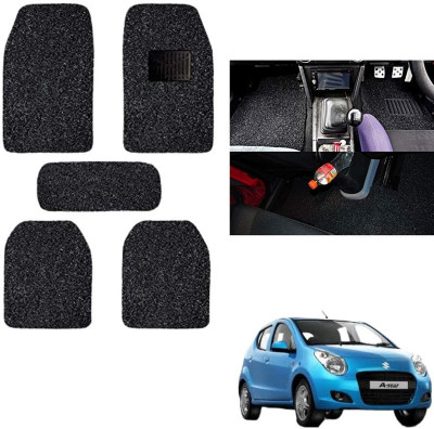 autokaar PVC, Rubber Standard Mat For  Maruti A-Star(Black)
