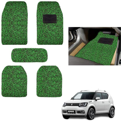 autokaar PVC, Rubber Standard Mat For  Maruti Ignis(Green, Black)