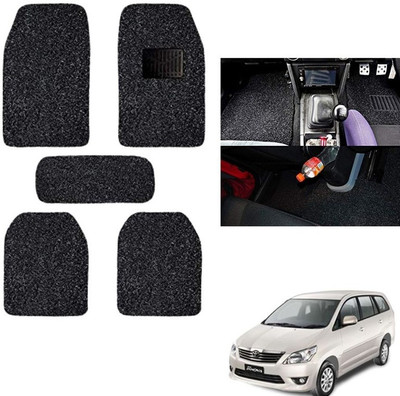 autokaar PVC, Rubber Standard Mat For  Toyota Innova(Black)