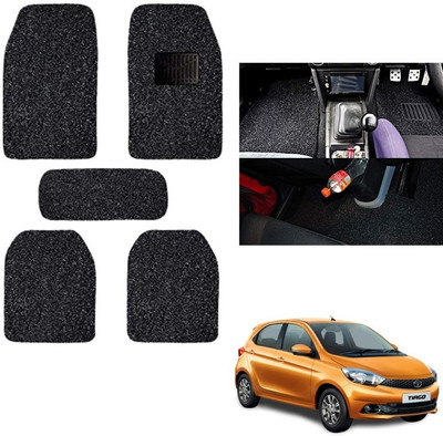 autokaar PVC, Rubber Standard Mat For  Tata Tiago(Black)