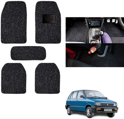 autokaar PVC, Rubber Standard Mat For  Maruti 800(Black)