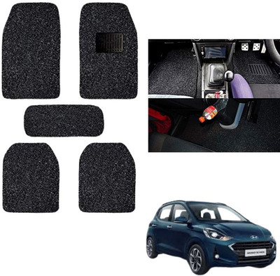 autokaar PVC, Rubber Standard Mat For  Hyundai Grand i10 Nios(Black)