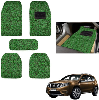 autokaar PVC, Rubber Standard Mat For  Nissan Terrano(Green, Black)