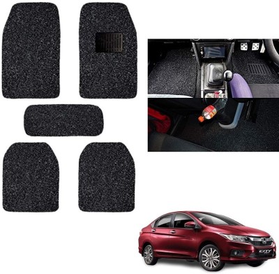 autokaar PVC, Rubber Standard Mat For  Honda City i-Dtec(Black)