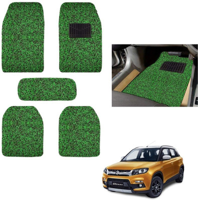 autokaar PVC, Rubber Standard Mat For  Maruti Vitara Brezza(Green, Black)