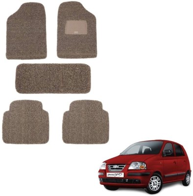 autokaar PVC, Rubber Standard Mat For  Hyundai Santro Xing(Brown)