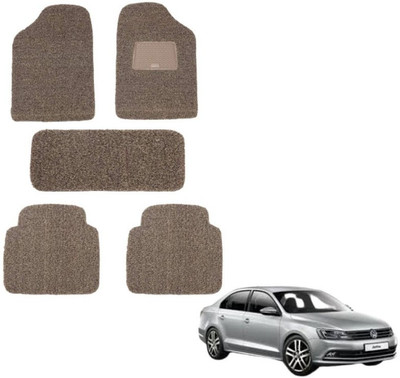 autokaar PVC, Rubber Standard Mat For  Volkswagen Jetta(Beige, Brown)