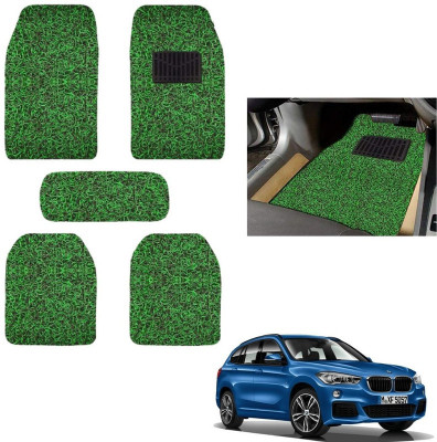 autokaar PVC, Rubber Standard Mat For  BMW X1(Green, Black)