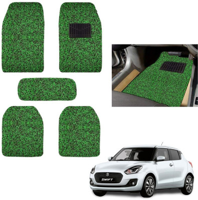 autokaar PVC, Rubber Standard Mat For  Maruti Swift(Green, Black)