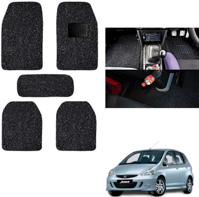 autokaar PVC, Rubber Standard Mat For  Honda Jazz(Black)