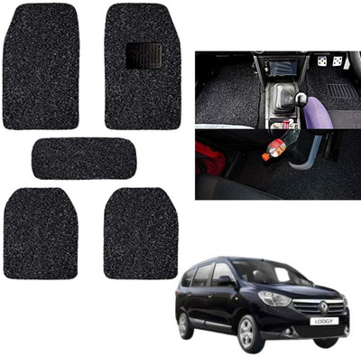 autokaar PVC, Rubber Standard Mat For  Renault Lodgy(Black)