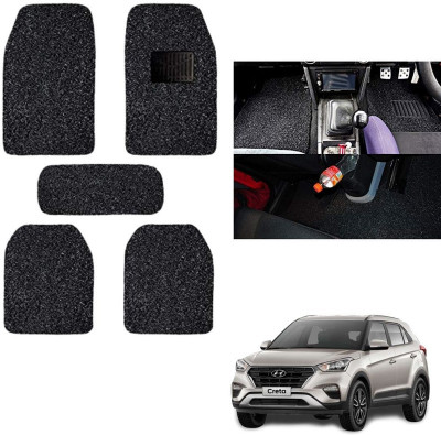 autokaar PVC, Rubber Standard Mat For  Hyundai Creta(Black)