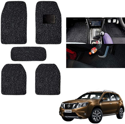 autokaar PVC, Rubber Standard Mat For  Nissan Terrano(Black)