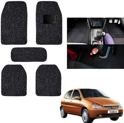 autokaar PVC, Rubber Standard Mat For  Tata Indica(Black)