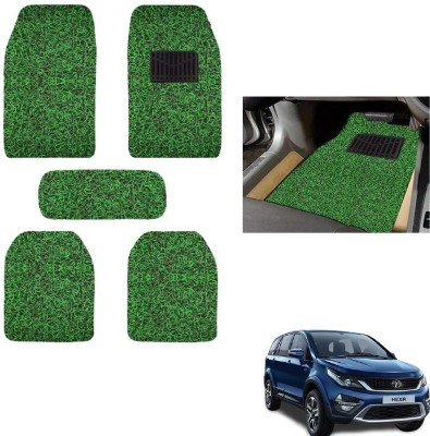 autokaar PVC, Rubber Standard Mat For  Tata Hexa(Green, Black)