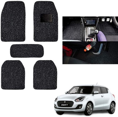 autokaar PVC, Rubber Standard Mat For  Maruti Swift(Black)