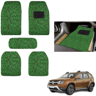 autokaar PVC, Rubber Standard Mat For  Renault Duster(Green, Black)