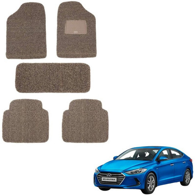 autokaar PVC, Rubber Standard Mat For  Hyundai Elantra(Beige, Brown)