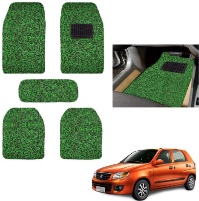 autokaar PVC, Rubber Standard Mat For  Maruti Alto K10(Green, Black)
