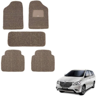 autokaar PVC, Rubber Standard Mat For  Toyota Innova(Beige, Brown)