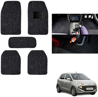 autokaar PVC, Rubber Standard Mat For  Hyundai Santro(Black)