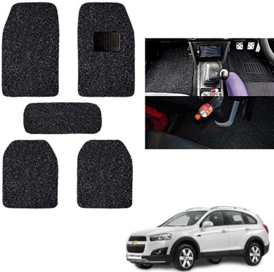 autokaar PVC, Rubber Standard Mat For  Chevrolet Captiva(Black)