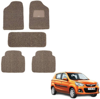 autokaar PVC, Rubber Standard Mat For  Maruti Alto K10(Brown)